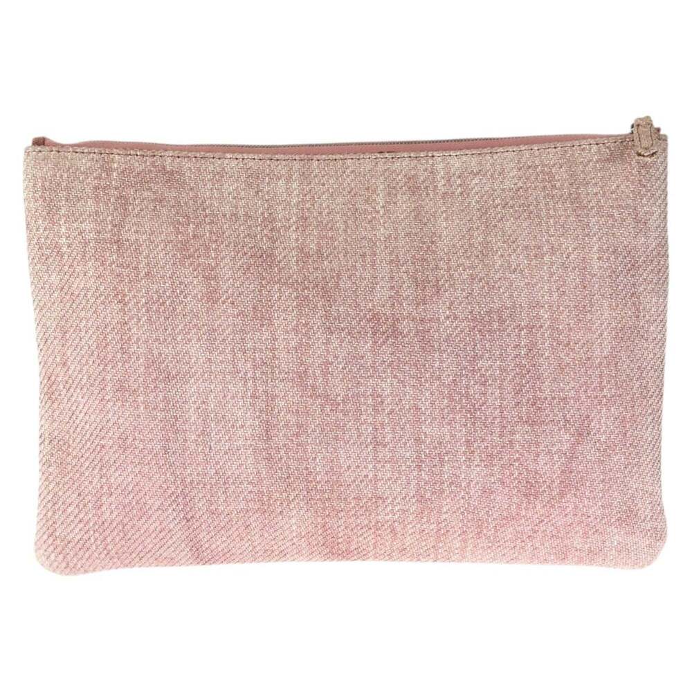 CHANEL Pink Canvas Deauville Pouch - Picture 2 of 9